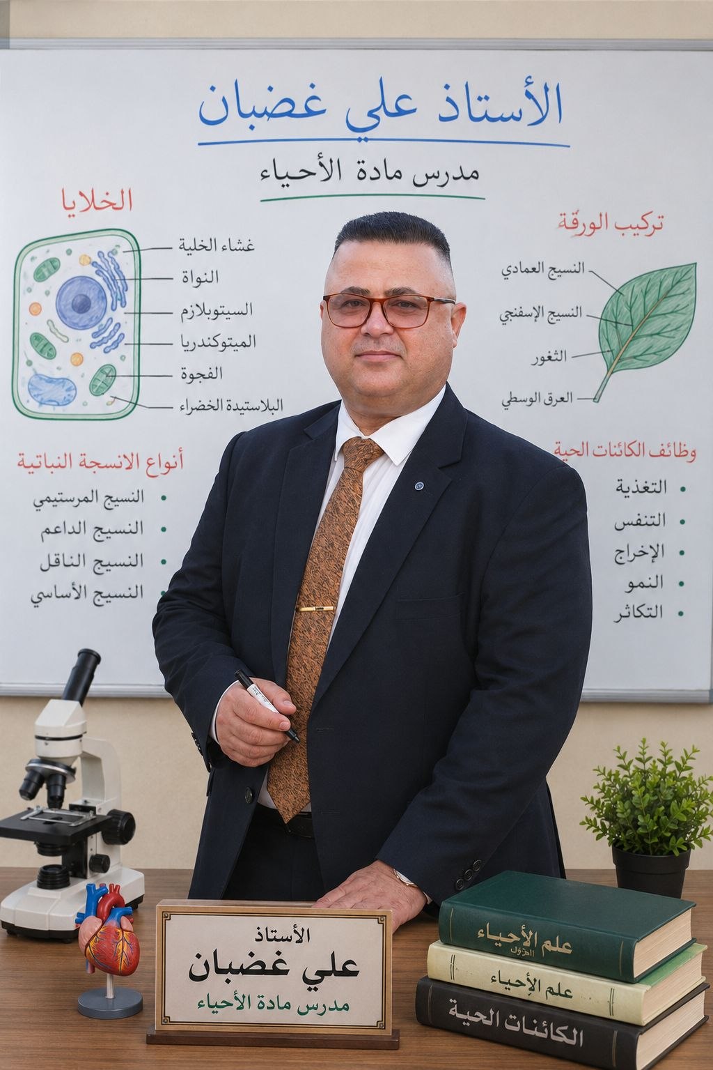 شرح مادة الاحياء – الاستاذ علي غضبان 